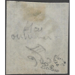 Bordeaux timbre de France N°46Ad bleu outremer oblitéré.