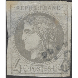 Bordeaux timbre de France N°41B oblitéré.