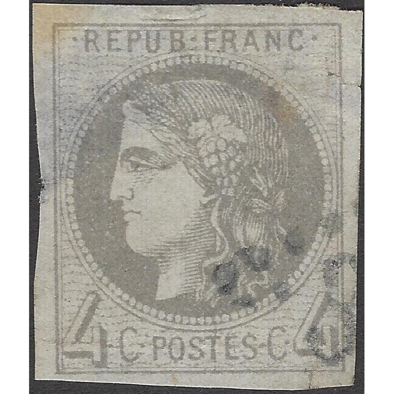 Bordeaux timbre de France N°41B oblitéré.