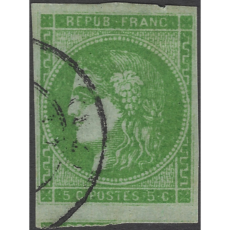 Bordeaux timbre de France N°42B oblitéré.