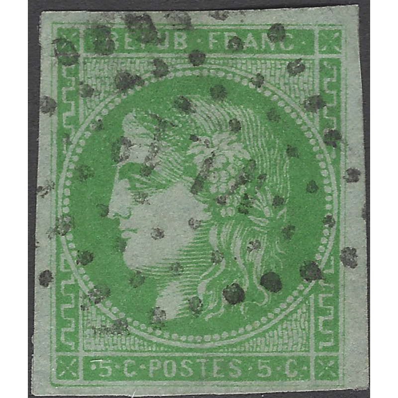 Bordeaux timbre de France N°42B oblitéré losange ambulant.