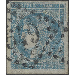 Bordeaux timbre de France N°45B oblitéré.