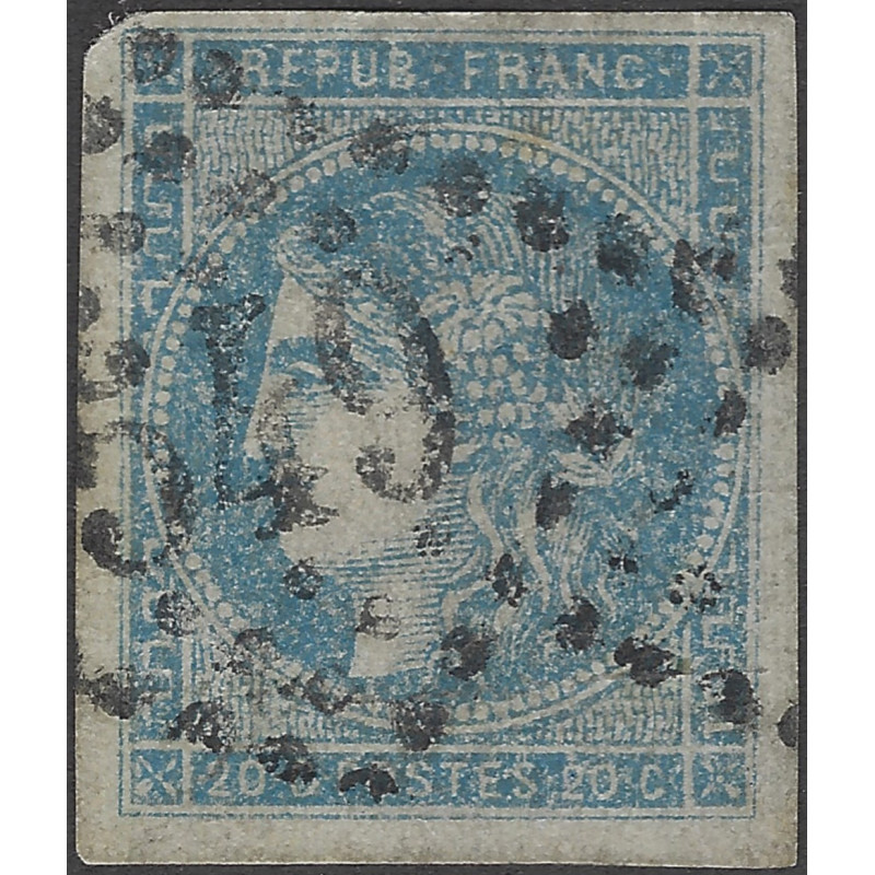 Bordeaux timbre de France N°45B oblitéré.