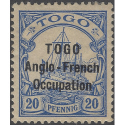 Togo timbre-poste occupation franco-anglaise N°35 neuf*.