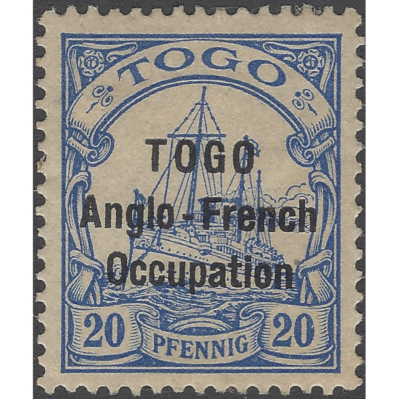 Togo timbre-poste occupation franco-anglaise N°35 neuf*.