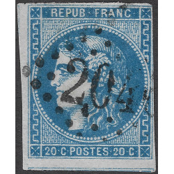 Bordeaux timbre de France N°46A oblitéré.