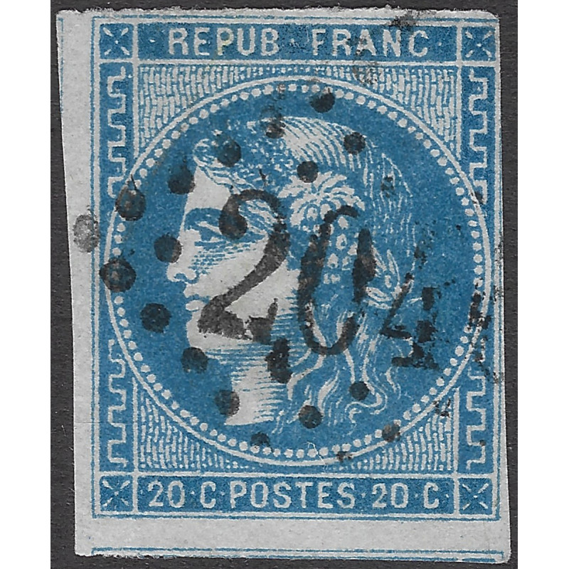 Bordeaux timbre de France N°46A oblitéré.