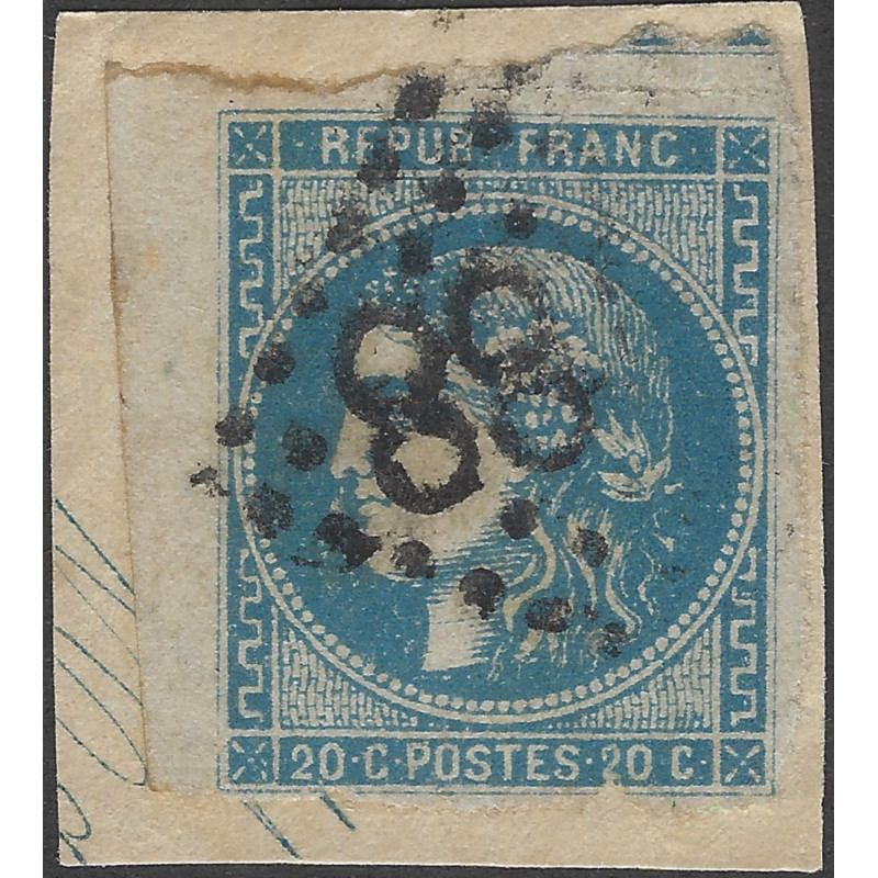 Bordeaux timbre de France N°46A bdf oblitéré.