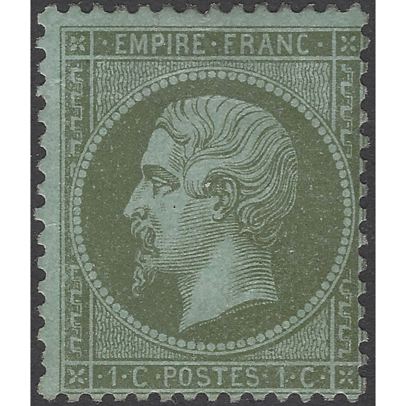 Empire dentelé timbre de France N°19a neuf (*).