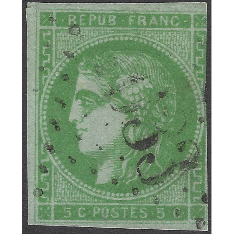 Bordeaux timbre de France N°42B oblitéré.