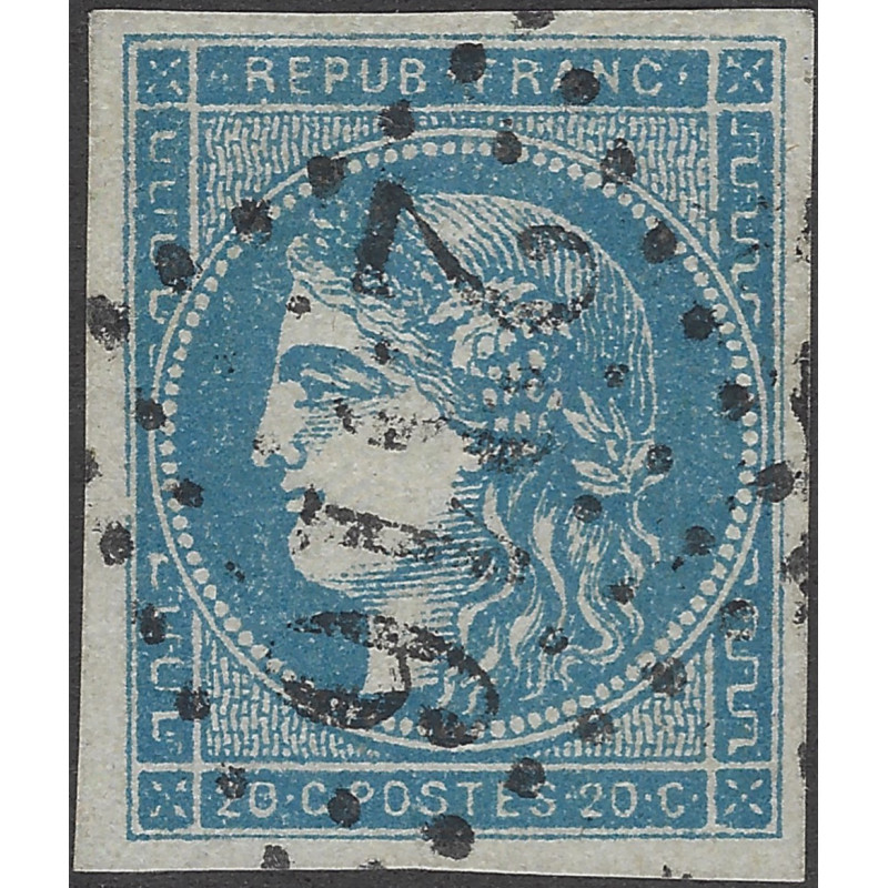 Bordeaux timbre de France N°45C oblitéré.