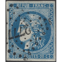Bordeaux timbre de France N°46Ba oblitéré PC du GC.