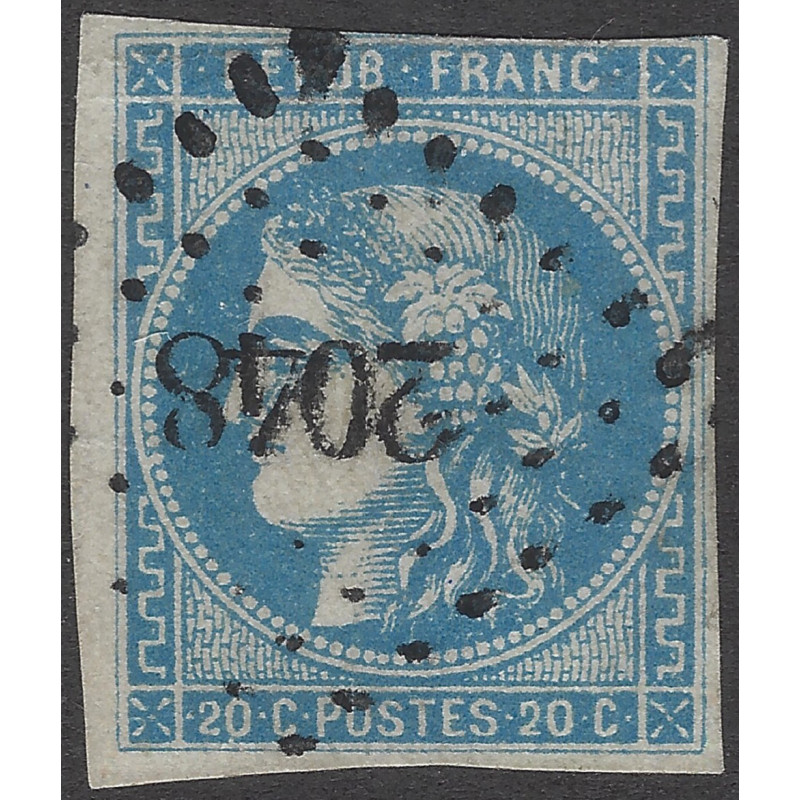 Bordeaux timbre de France N°46B oblitéré PC du GC.