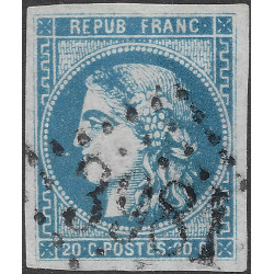 Bordeaux timbre de France N°46B oblitéré.