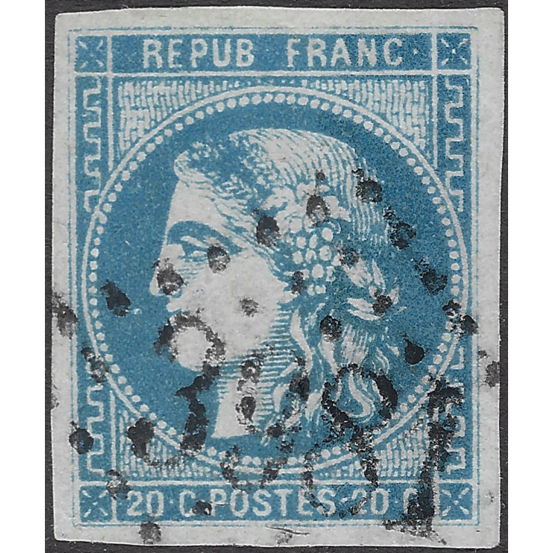 Bordeaux timbre de France N°46B oblitéré.