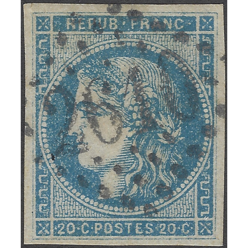 Bordeaux timbre de France N°45A oblitéré.