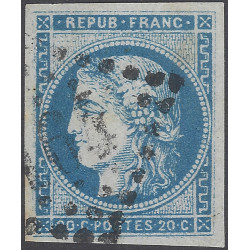 Bordeaux timbre de France N°45A oblitéré.