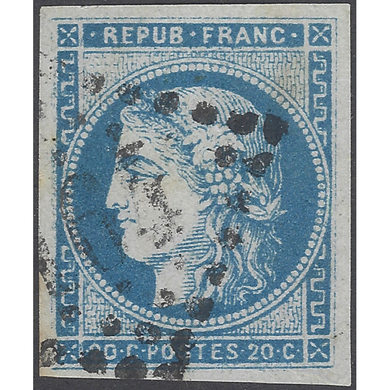 Bordeaux timbre de France N°45A oblitéré.