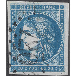 Bordeaux timbre de France N°45A oblitéré.