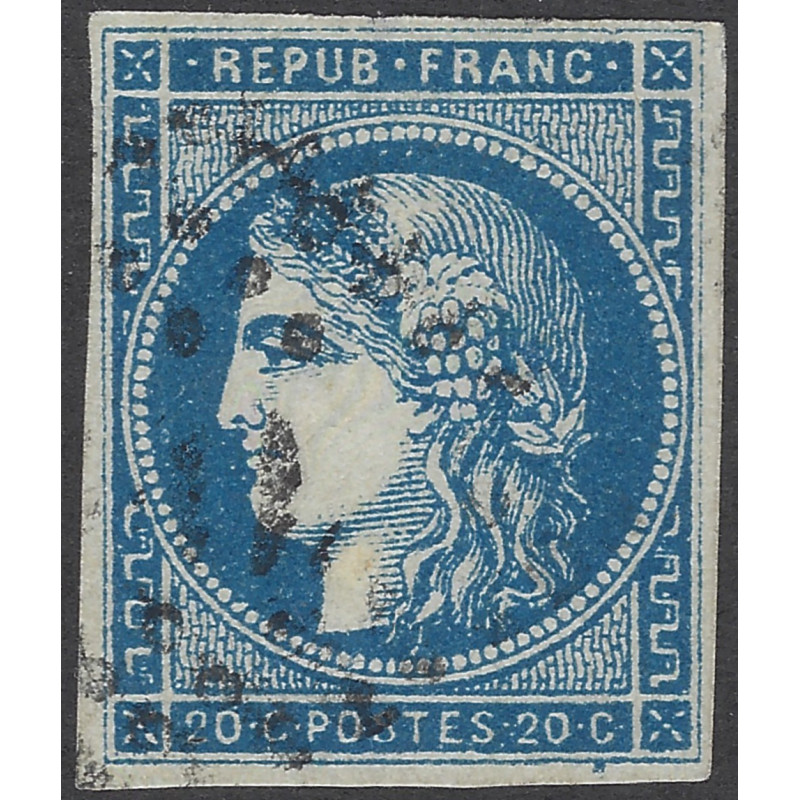 Bordeaux timbre de France N°45A oblitéré.
