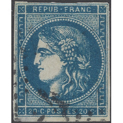 Bordeaux timbre de France N°45Ba oblitéré.