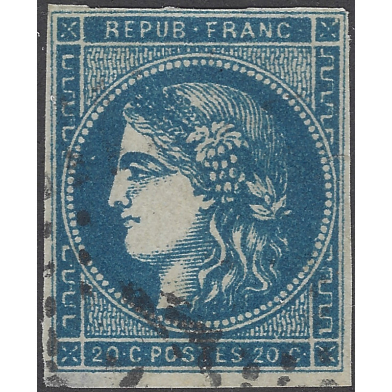 Bordeaux timbre de France N°45Ba oblitéré.