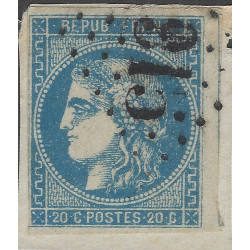 Bordeaux timbre de France N°46B oblitéré.