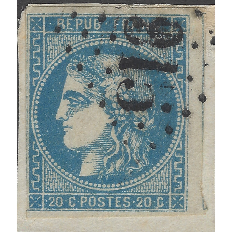 Bordeaux timbre de France N°46B oblitéré.
