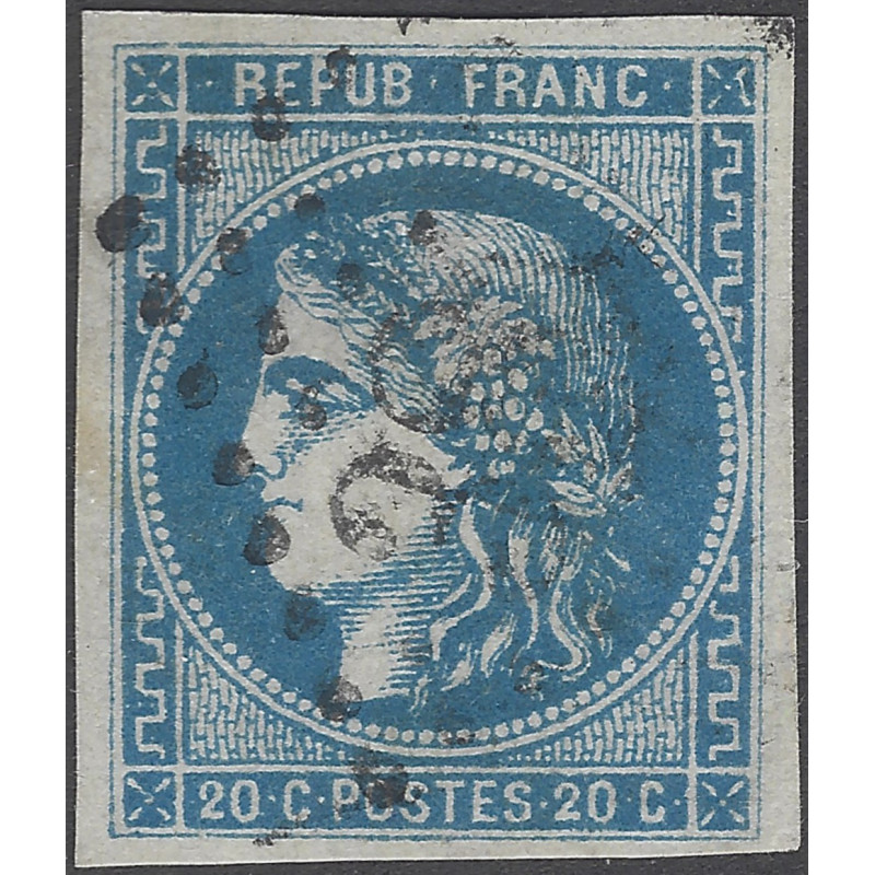 Bordeaux timbre de France N°46B oblitéré.