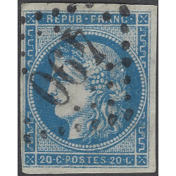 Bordeaux timbre de France N°45B oblitéré.