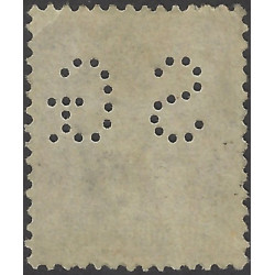 Sage timbre de France N°105 perforé oblitéré.