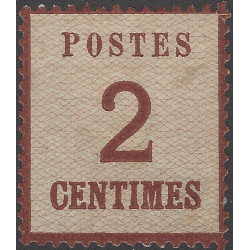 Timbre d'Alsace Lorraine N°2 neuf*.