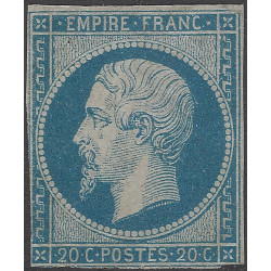 Empire non dentelé timbre de France N°14A neuf (*).