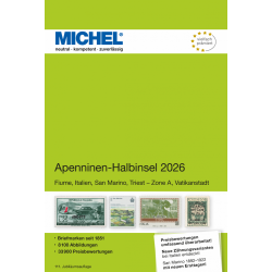 Catalogue de cotation Michel timbres de la péninsule italienne 2026.