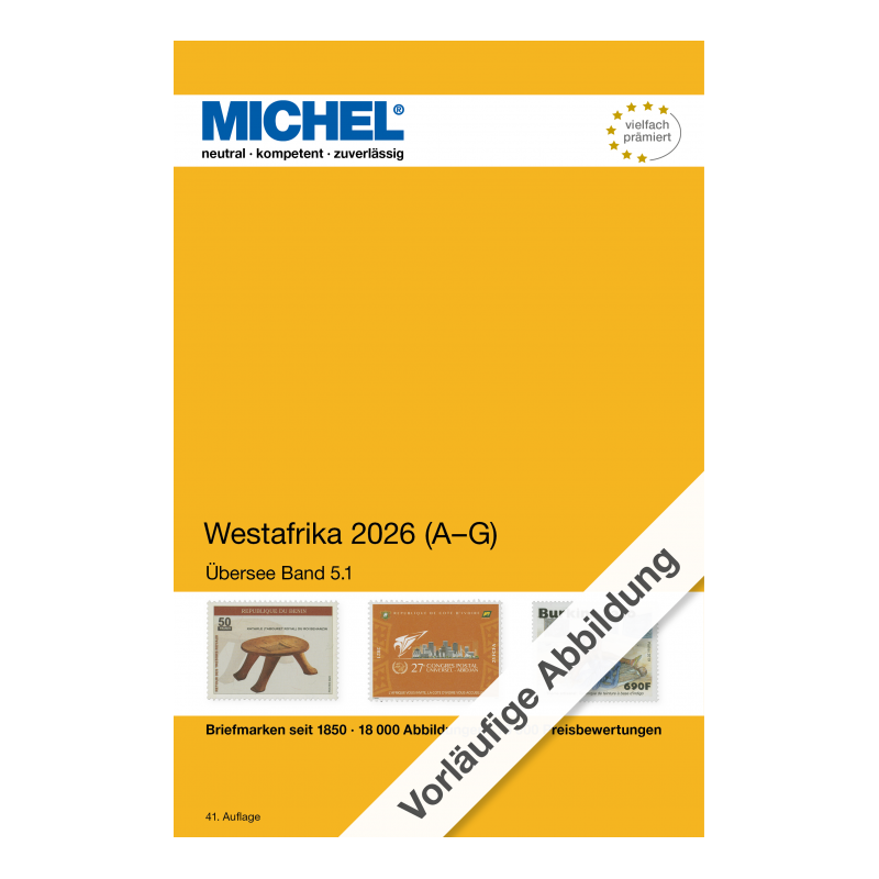Catalogue Michel timbres Afrique de l'Ouest 2026 volume.