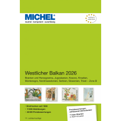 Catalogue de cotation Michel timbres des Balkans de l'ouest 2026.