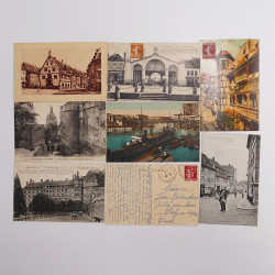 Vrac philatélique de timbres du monde neufs et oblitérés en un carton.