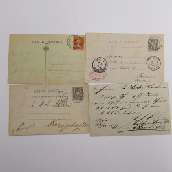 Vrac philatélique de timbres du monde neufs et oblitérés en un carton.