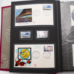 Collection historique de timbres de France 1961-1963 complet en un album.