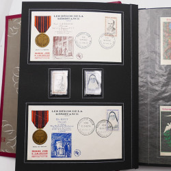 Collection historique de timbres de France 1961-1963 complet en un album.