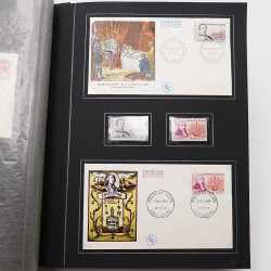 Collection historique de timbres de France 1961-1963 complet en un album.