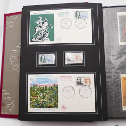 Collection historique de timbres de France 1961-1963 complet en un album.