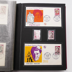 Collection historique de timbres de France 1961-1963 complet en un album.