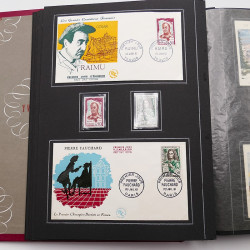 Collection historique de timbres de France 1961-1963 complet en un album.