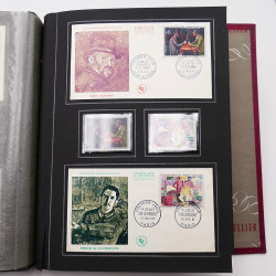 Collection historique de timbres de France 1961-1963 complet en un album.