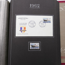 Collection historique de timbres de France 1961-1963 complet en un album.