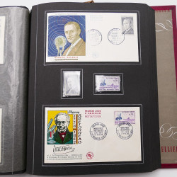 Collection historique de timbres de France 1961-1963 complet en un album.