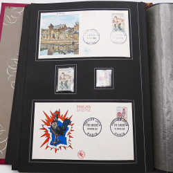 Collection historique de timbres de France 1961-1963 complet en un album.