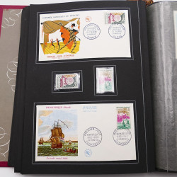 Collection historique de timbres de France 1961-1963 complet en un album.