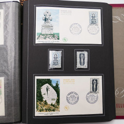Collection historique de timbres de France 1961-1963 complet en un album.